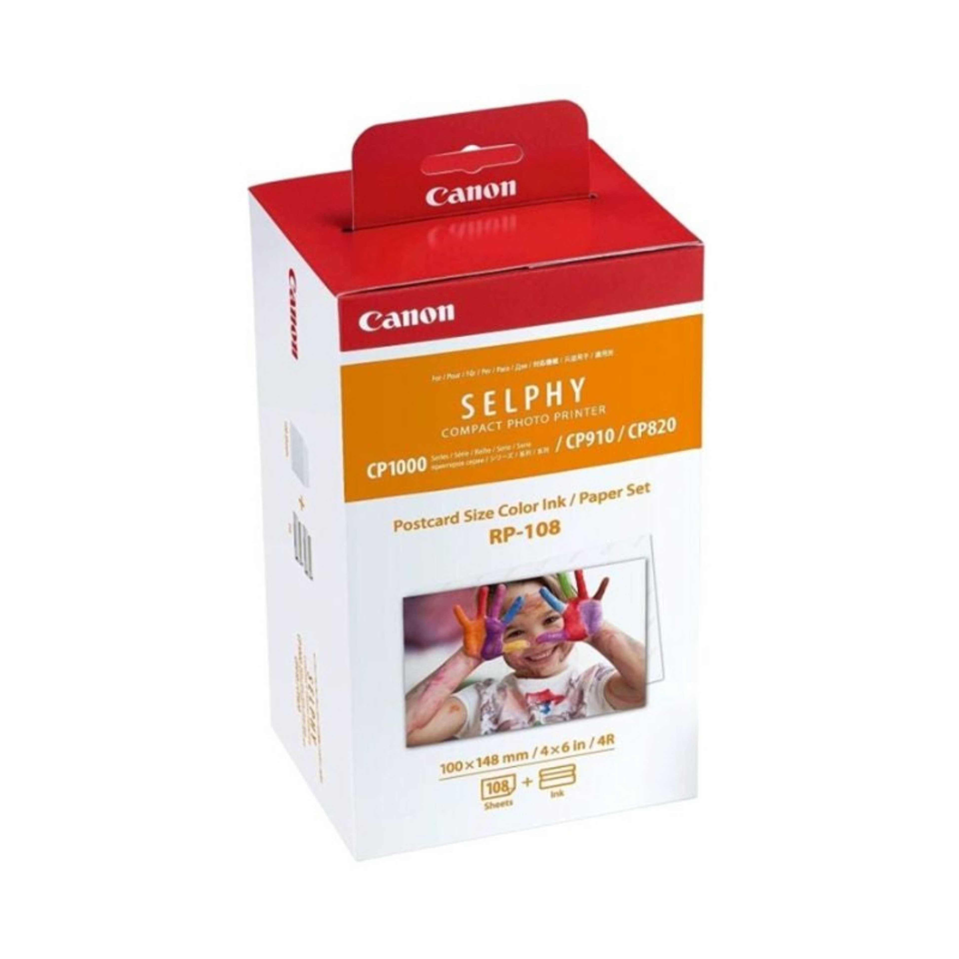 SELPHY Compact Photo Printer Postcard Size Color Ink/Paper Set RP-108 - Product Main Image